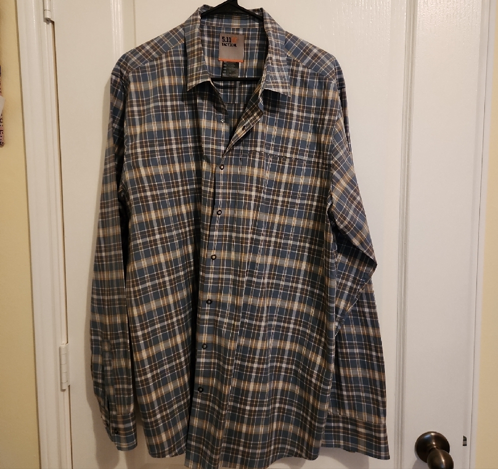 5.11 Tactical Plaid Button-Up Shirt